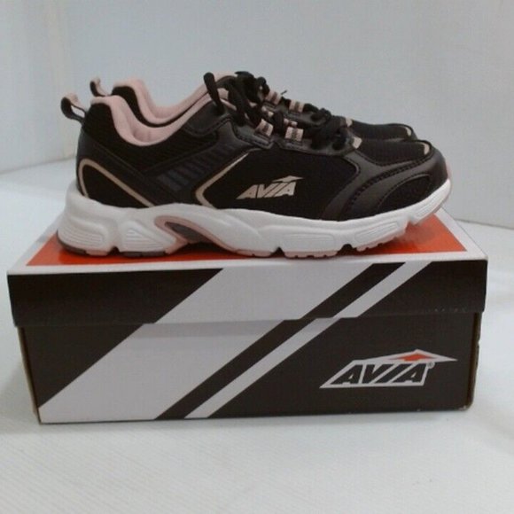 AVIA WOMEN'S AVI-FORTE 2.0 RUNNING SHOES BLACK/PINK 7.5W-EUC - Picture 2 of 7
